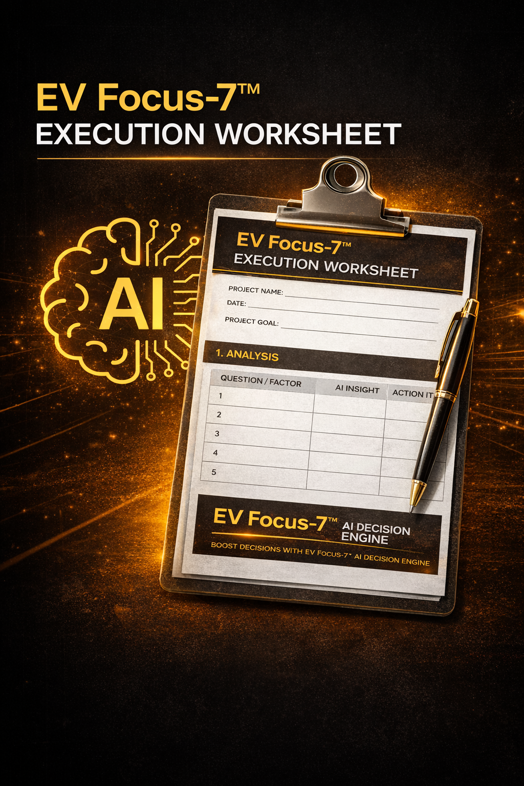 EV Focus-7™ Execution Worksheet